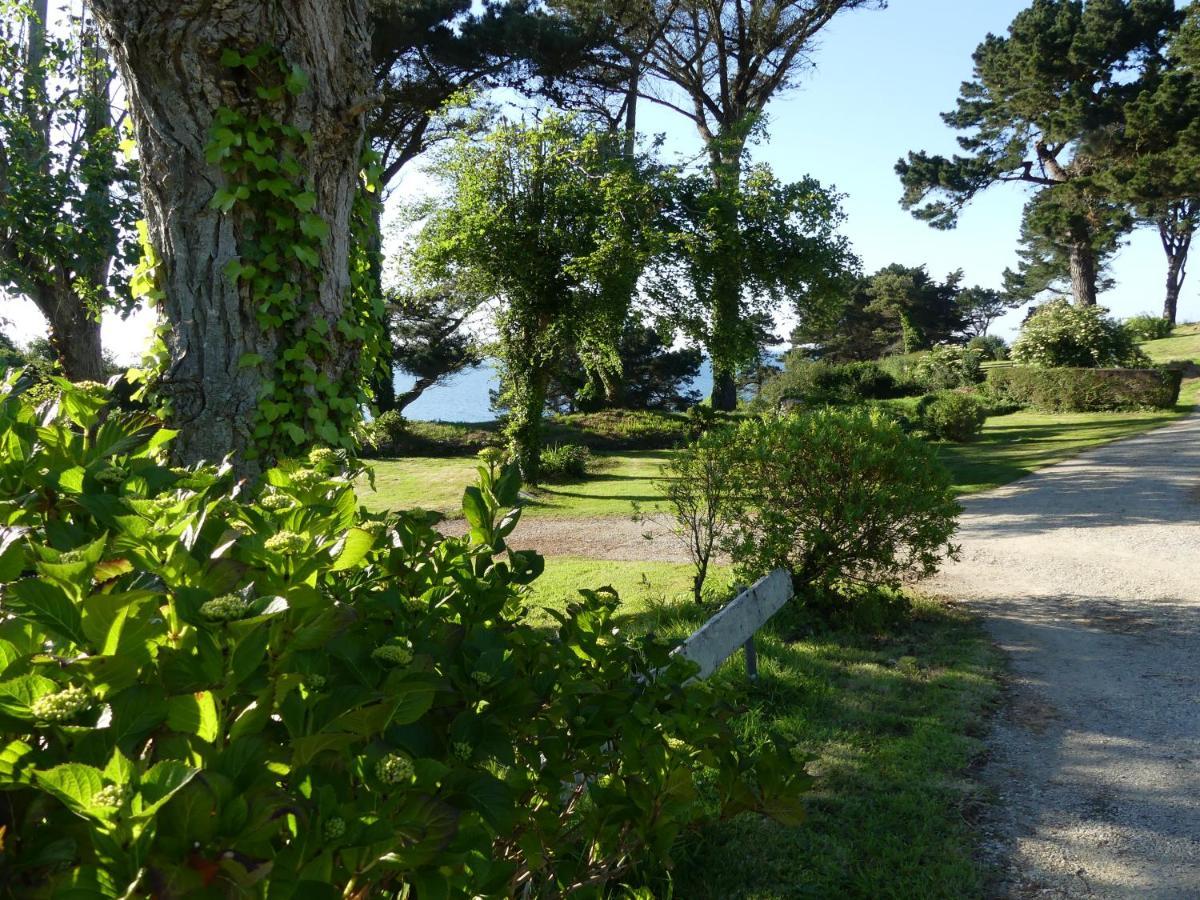 Les Hortensias Grande Tente Familiale Deux Chambres Et Sejour Vue Mer Sur Camping Nature Plestin-les-Grèves Eksteriør billede