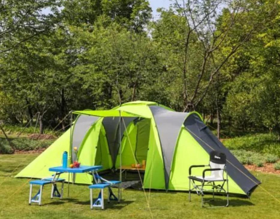 Les Hortensias Grande Tente Familiale Deux Chambres Et Sejour Vue Mer Sur Camping Nature Plestin-les-Grèves Eksteriør billede